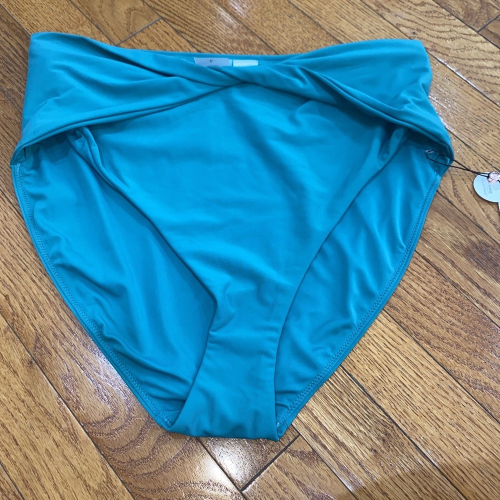 Calia‎ By Carrie Underwood Swim Bikini Bottom High Rise  Jungle Green Size XL